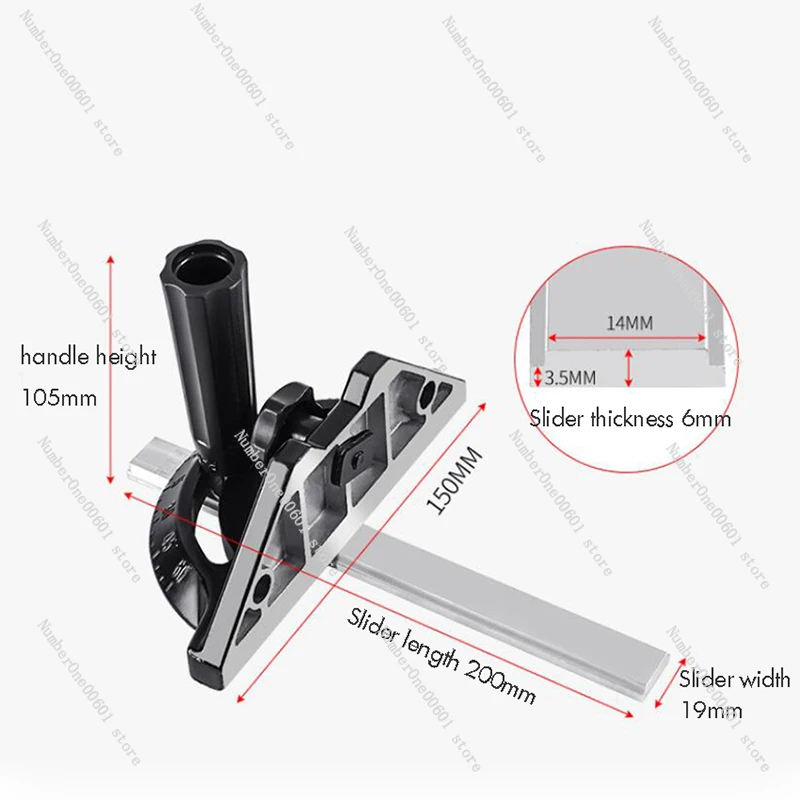 Replacement Table Saw Guide Miter Gauge Adjustable Angle Ruler Miter Gauge Woodworking DIY Accessories Guide Ruler For Carpenter