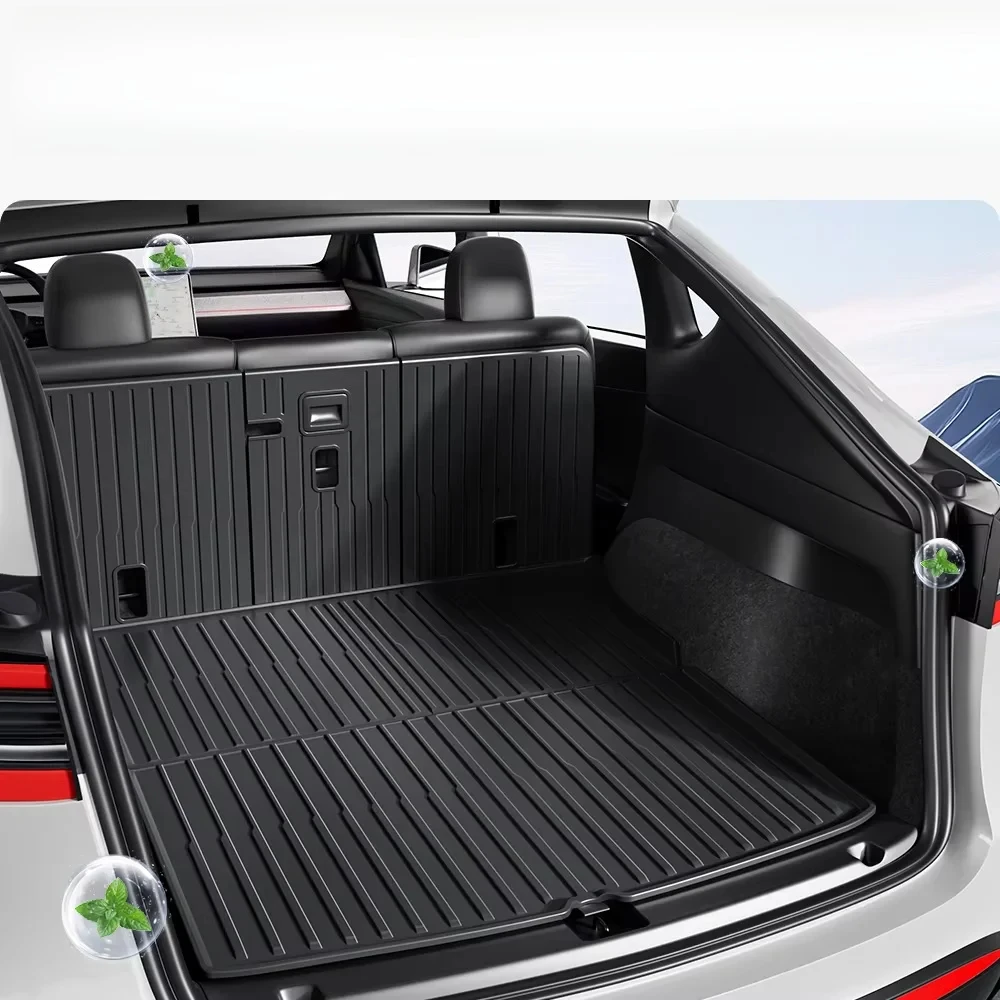 

For Tesla Model Y Highland Juniper 2025 all-in-one TPE Trunk mat Luggage mat Four Seasons Waterproof Non-slip Design Floor Mats