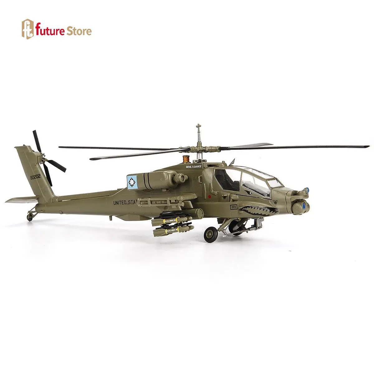 1/72 Apache AH-64A Helicopter US Military Models Aircraft Afghanistan Model Collection Display