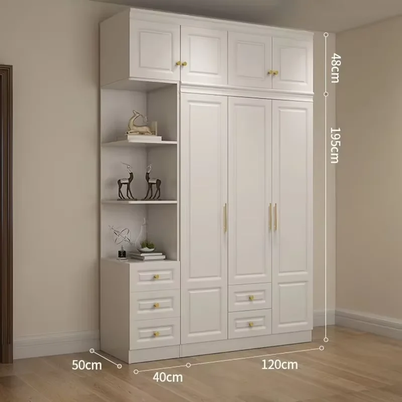Modern Luxury Wardrobe Space Saving Large Nordic Organizer Wardrobe Wooden Multifunction Guarda Roupas Bedroom Furniture