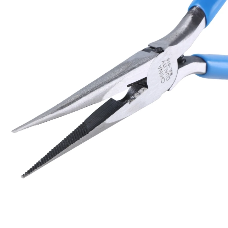 Needle Nose Pliers Small Long Nose Pliers with Wire Cutter Spring Loaded Thin Needle Nose Pliers for Jewelry Making