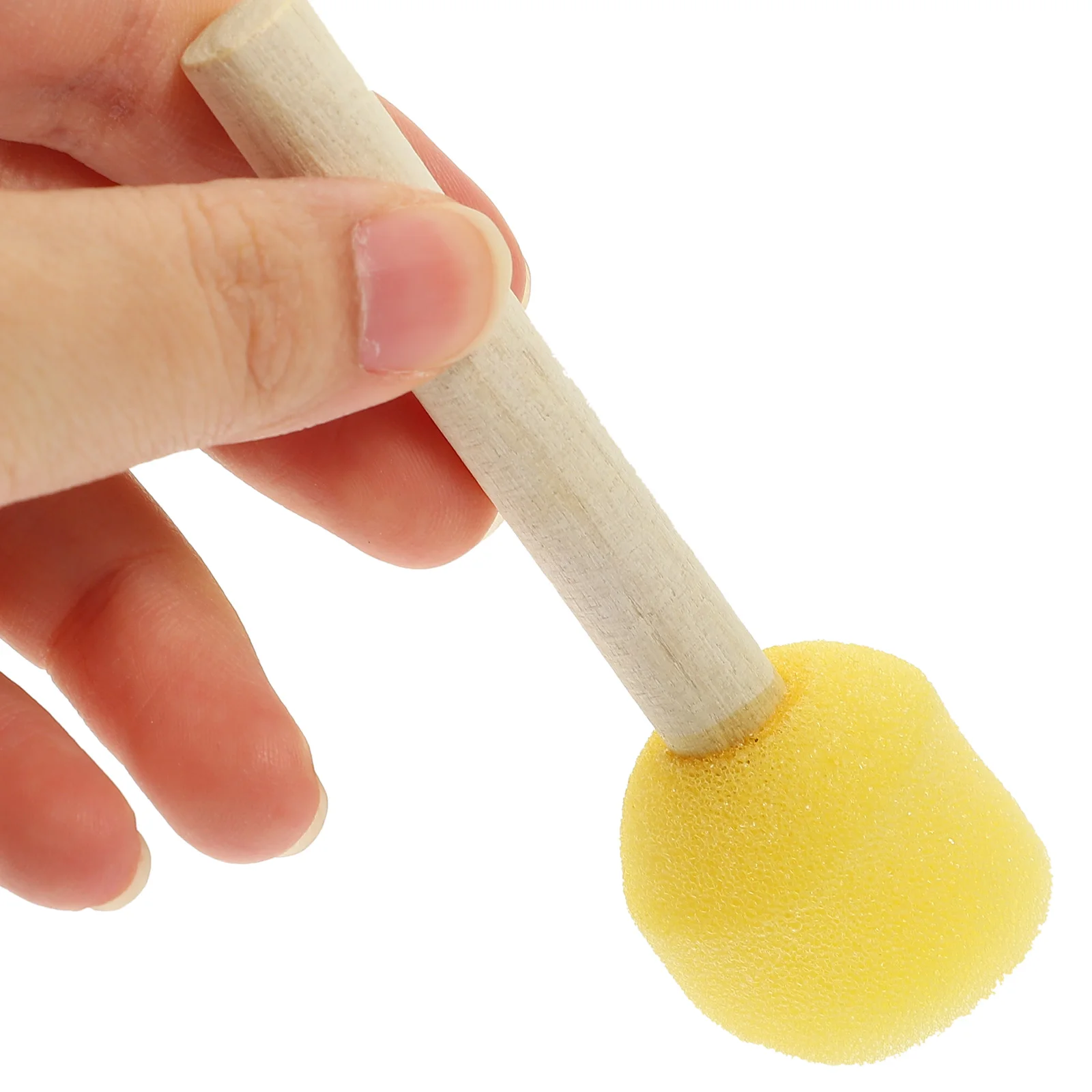 

20pcs Sponge Painting Brushes Kids Drawing Tools 3cm Round Stamps Safe Material Lightweight Craft Creation School Studio