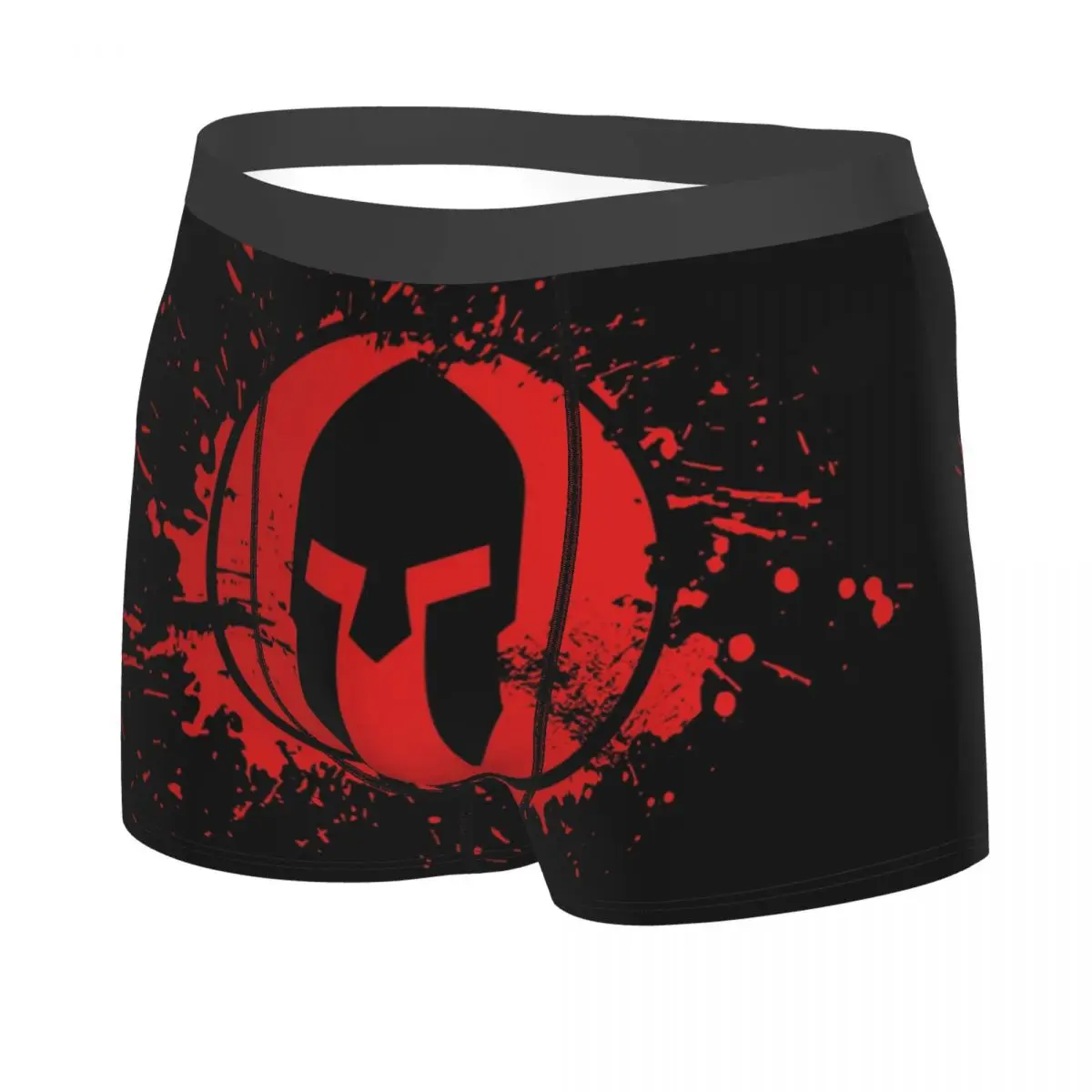 Custom Sparta Warrior Spartan Skull Boxer Shorts Men 3D Print Male Breathbale Underwear Panties Briefs