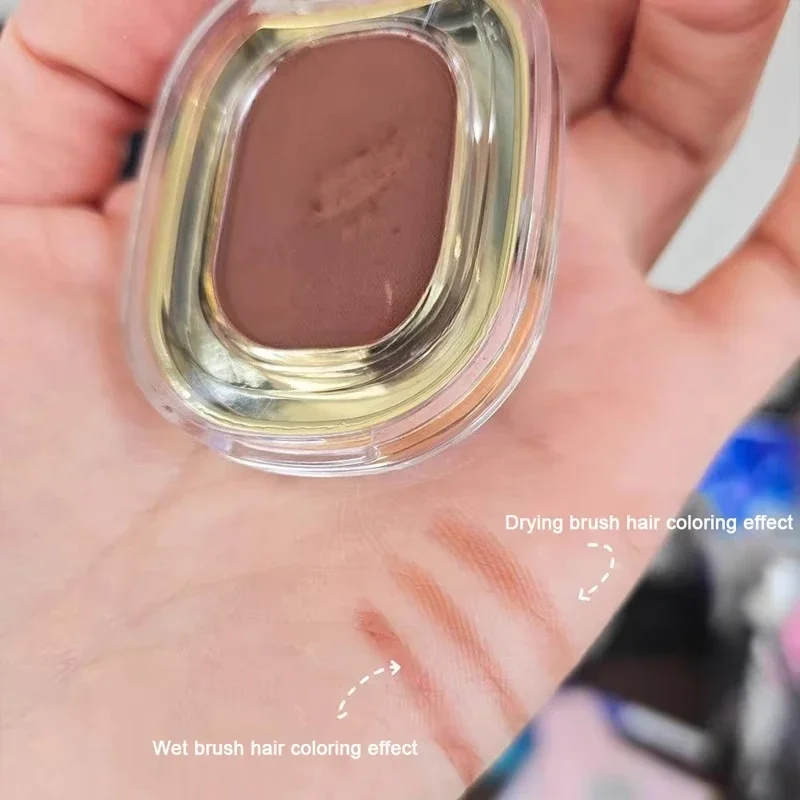 Palette de fards à paupières en poudre monochromes rouge marron, Eyeliner soyeux et mat couché, ver à soie, maquillage imperméable pour les yeux avec brosse