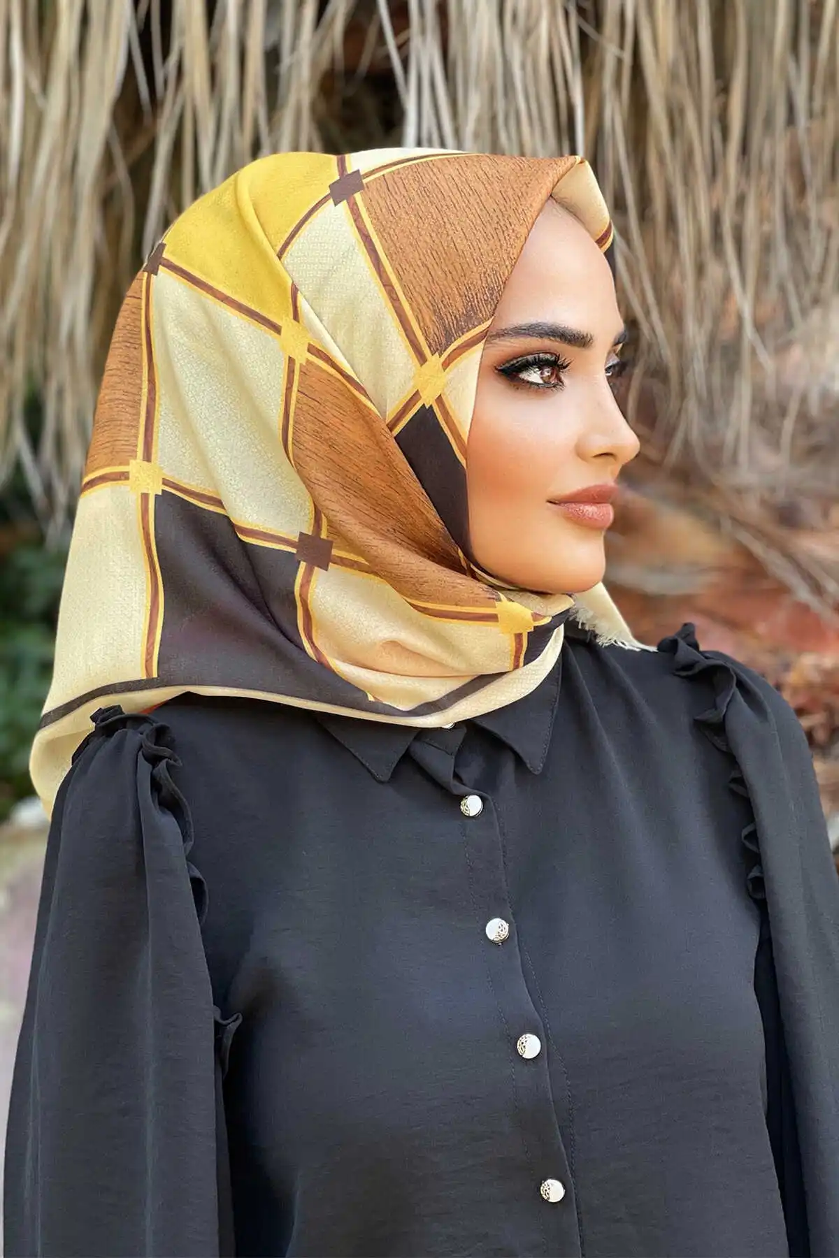 

Women's Cotton Print Shawl Scarf Modern Islamic Muslim Women 'S Head Scarf Hijab for Women Islamic Hijab scarf Turbans Bayan