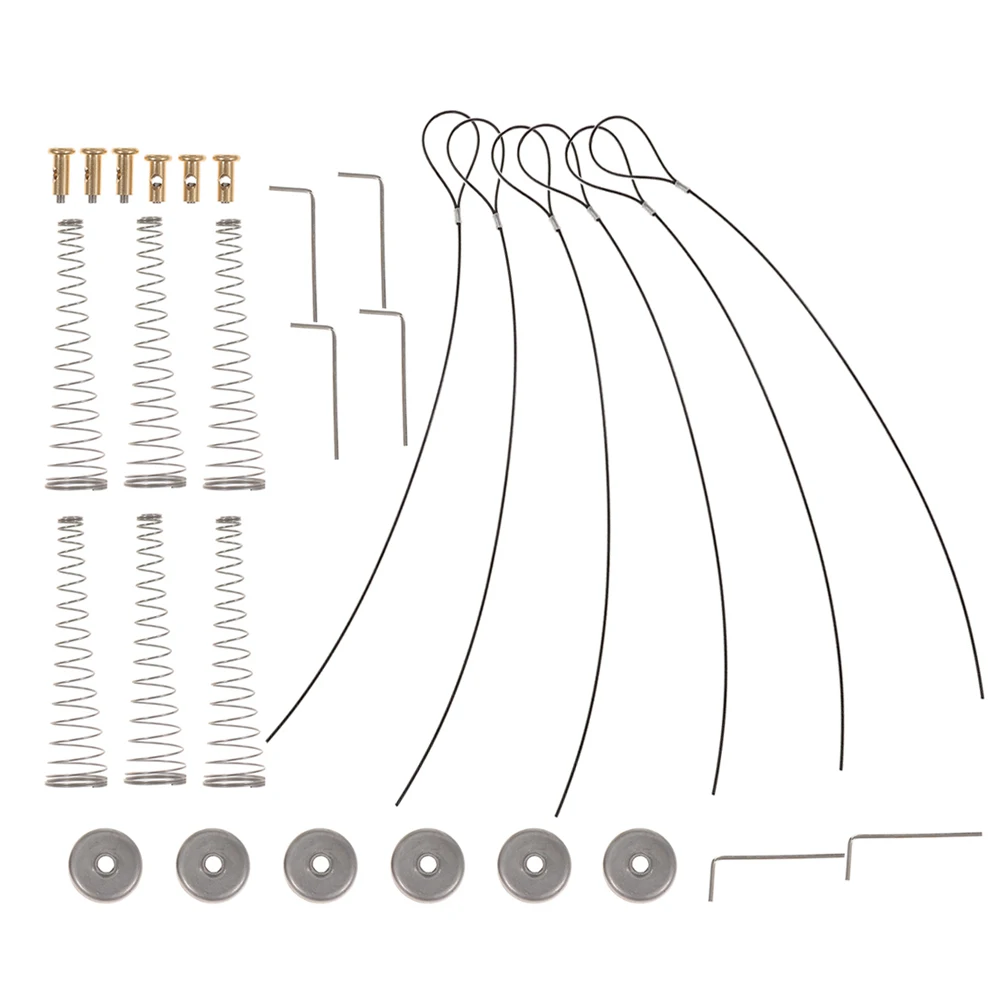 

3Sets Gate Latch Cable Pull Spring Loaded Outdoor Hardware for Garden Fence Wooden Metal Gate Opener Latches Cable Pull Kit