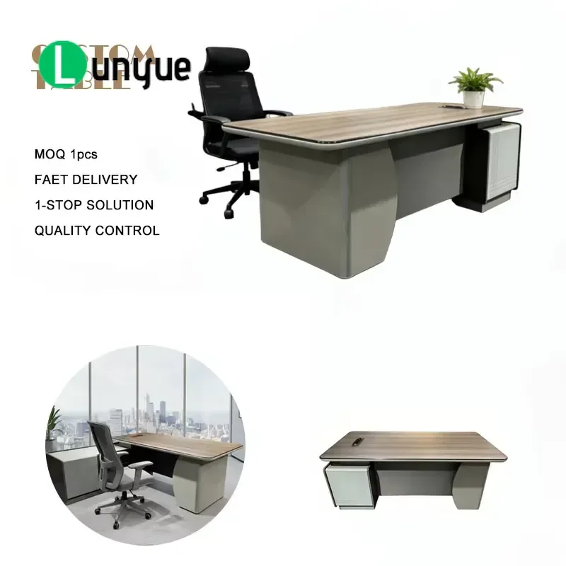 Luxury Office Furniture Set Executive Desk Rugged Business Boss Table for Manager Room Home Office Durable Modern Design