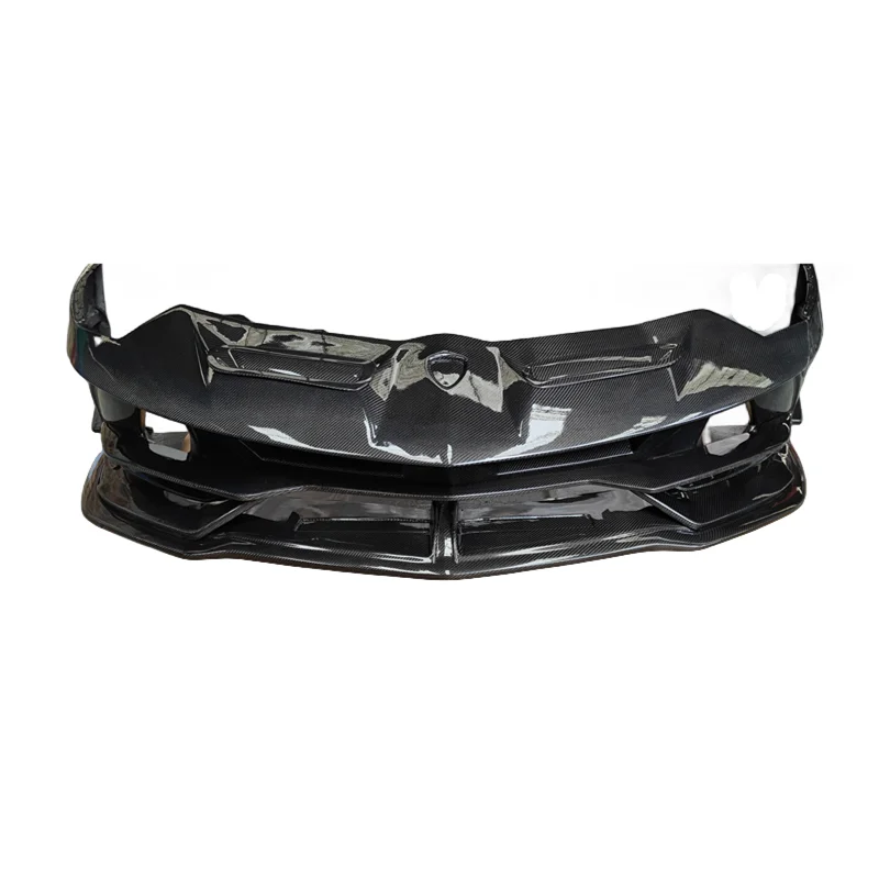 Hot sales SVJ style front bumper for Lamborghini Aventador LP700 LP720 SVJ fiberglass or semi carbon fiber front bumper body kit