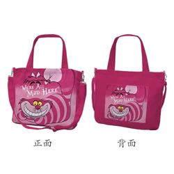 Disney Cheshire cat V8841 Anime Shoulder Bags Customized Cartoon Shopping Bag Casual Tote Storage Handbag Gift