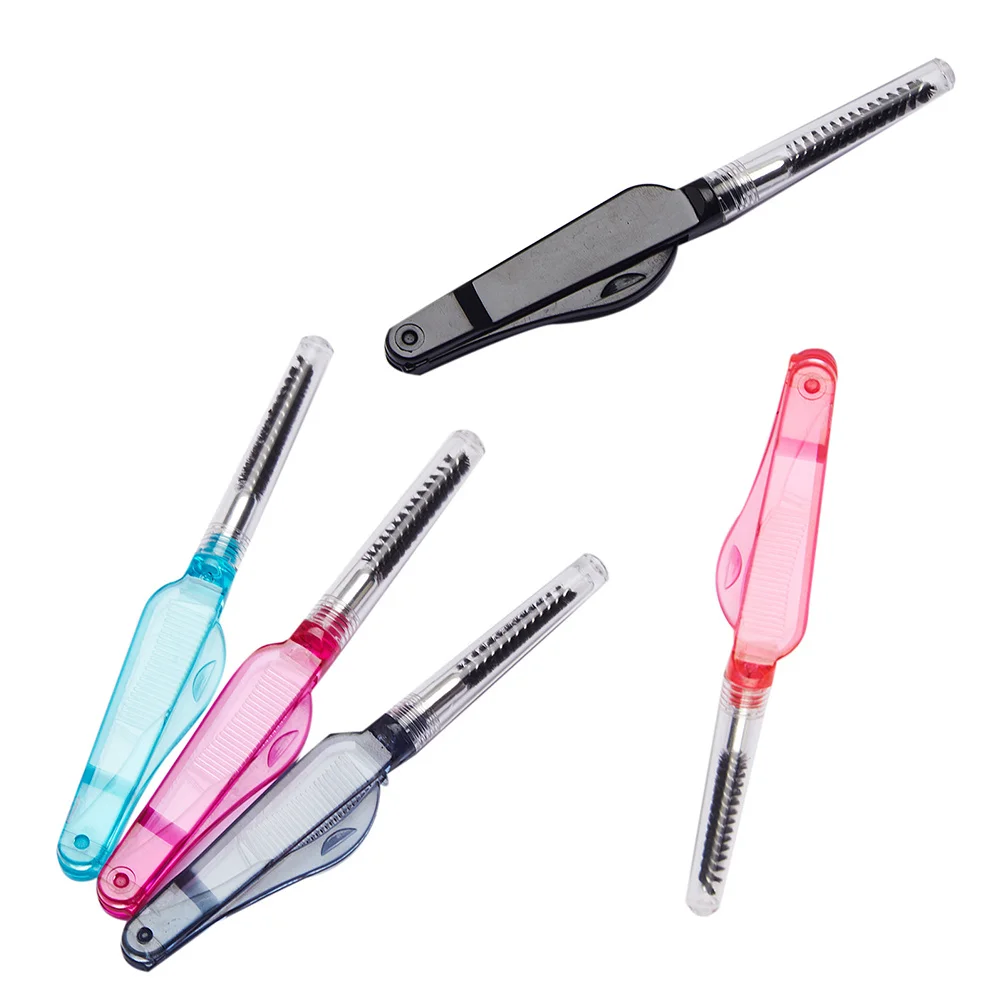 10 قطعة مجموعة فرشاة الحاجب للطي رمش مشط المدمجة ماكياج أداة للسفر الاستخدام اليومي لطخة الحرة الحاجب التصميم الأساسية