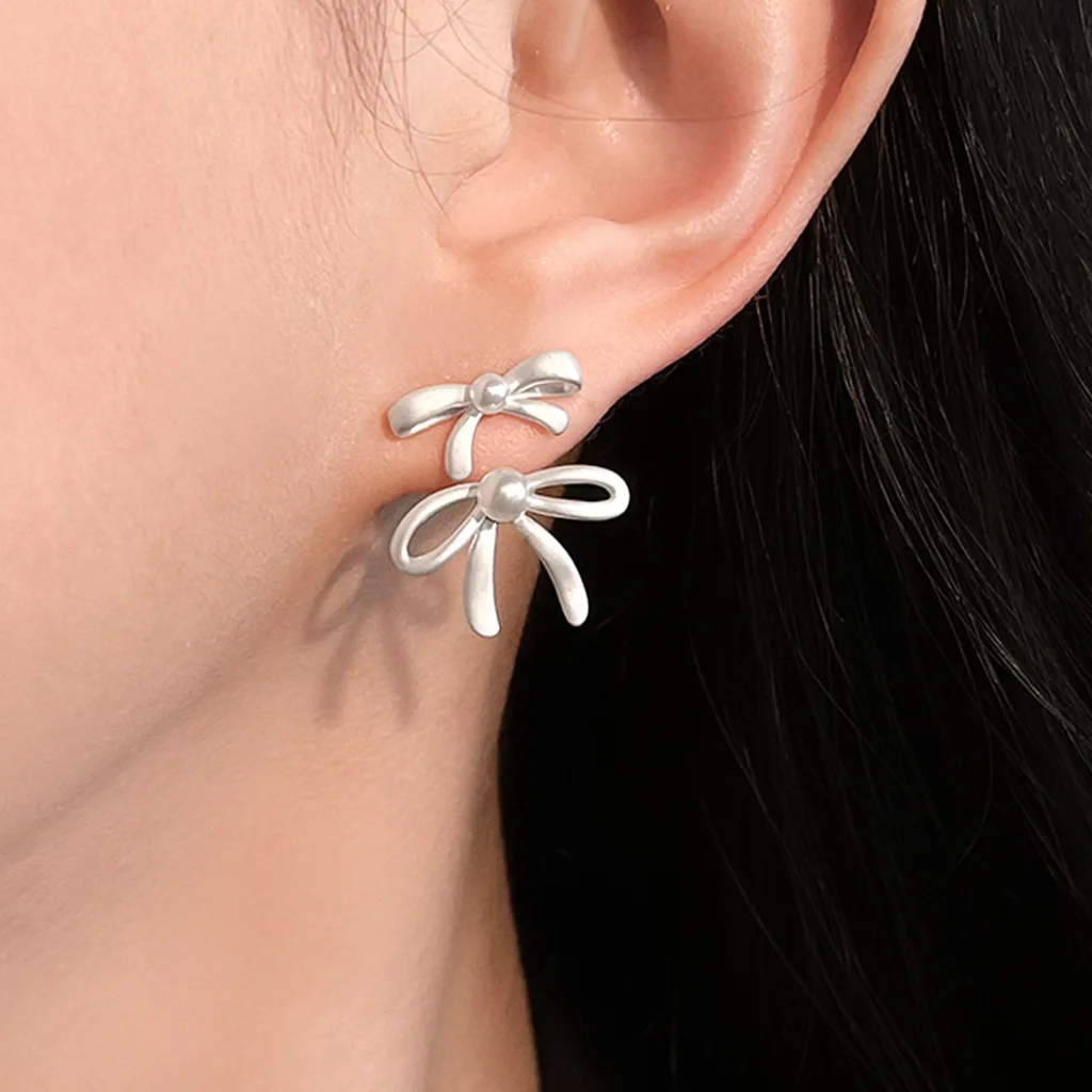 

Double Bow Earrings for Women Hypoallergenic Elegant Fashion Jewelry Perfect Birthday Gift for Her Accessories