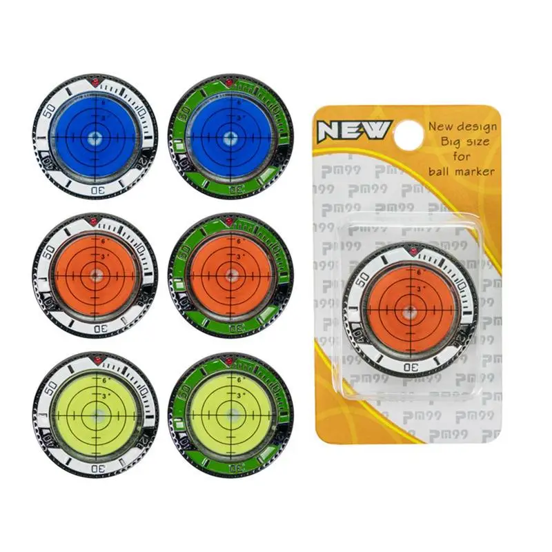 Golf Hat Clip Golf Ball Marker Green Reader High Precision Golf Slope Putting Level Meter Reading Aids Golf Accessories Supplies