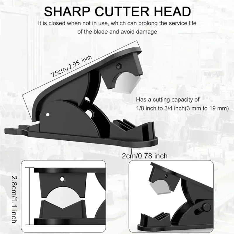 PU PE PVC Tube Cutter Scissor Pipe Cutting Tool Nylon Plastic Hose Cutter Smooth Cut Purifier Water Pipe Cutting Knife Tools