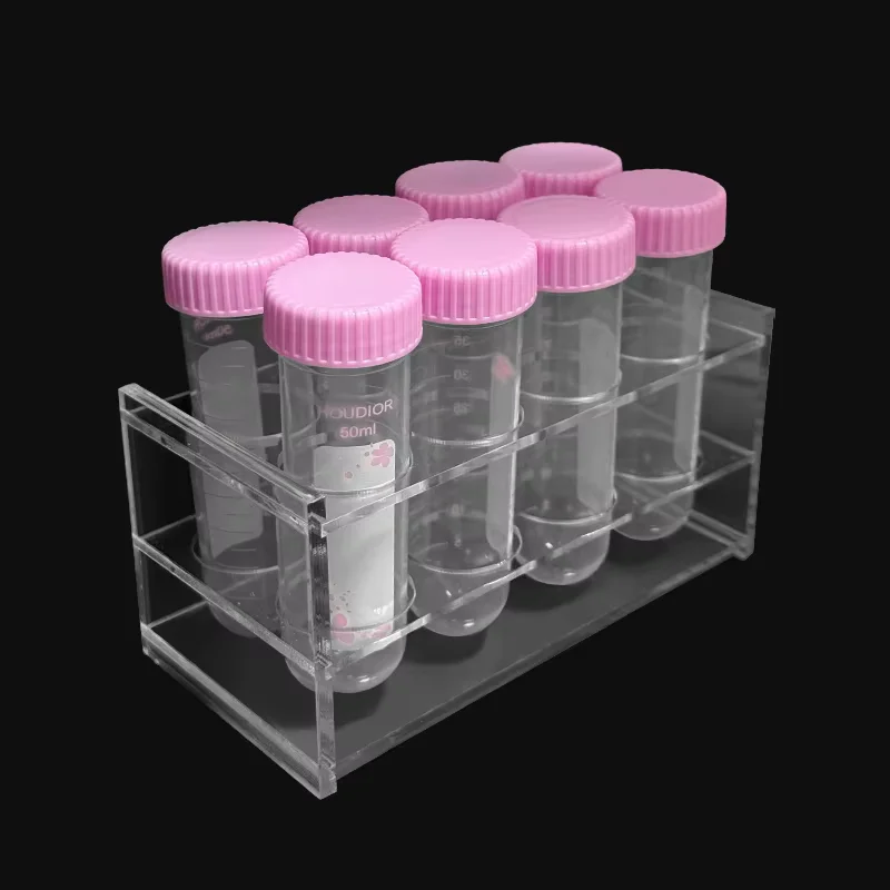 15ml /50mL Centrifuge Tubes Plastic Centrifuge Tubes With Pink Screw Caps Sterile enzyme-free and pyrogen-free Sample Vials