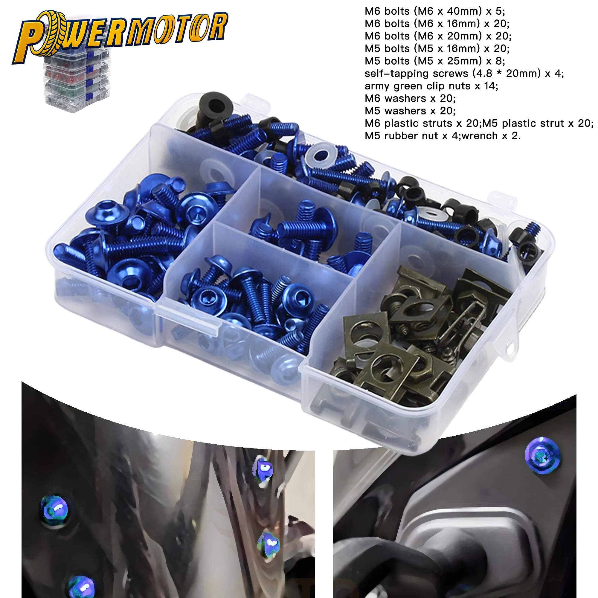 

Motorcycle Full Fairing Bolts Screws Nuts Kit For Yamaha TDM 850 900 TMAX 500 530 SX DX SRV250 SRX 400 600 TDR250 Spare Parts