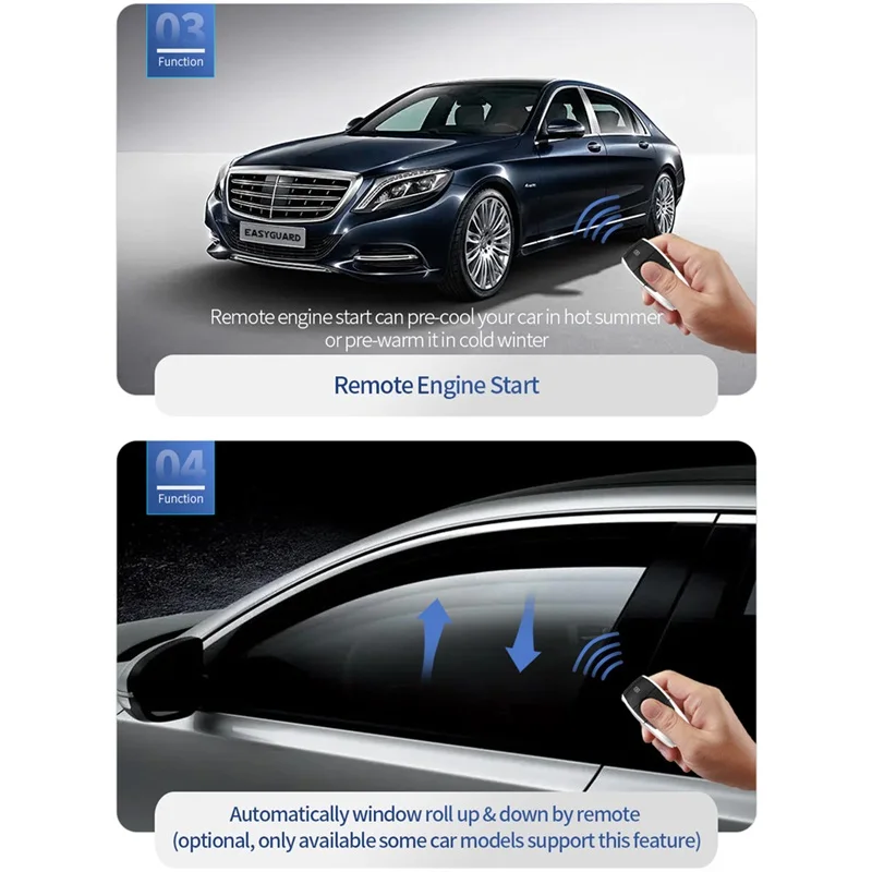 Пульт дистанционного стартера EASYGUARD plug and play подходит для Benz 18-19 C class hybrid 18-20 S class hybrid 20 E class hybrid OEM keyless go