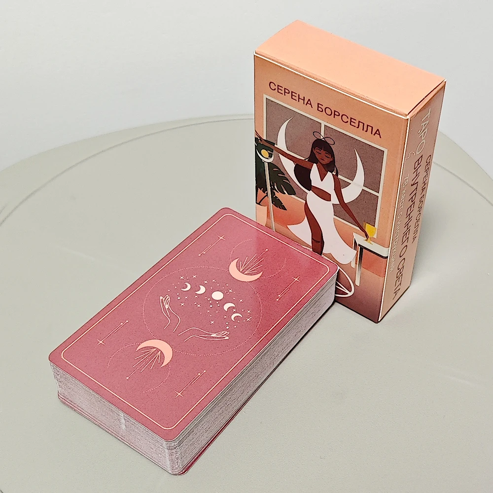 

Inner Light Tarot Deck In Russian Language 10.3*6cm 78 Pcs Tarot Cards Connect To The Radiant Light Inside Yourself