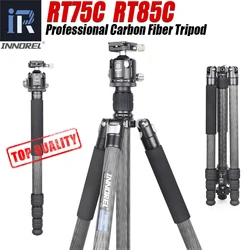 INNOREL RT75C/85C Professional Carbon Fiber Tripod Monopod for Digital DSLR Camera Heavy Duty Stand Support Ballhead Fluid Head