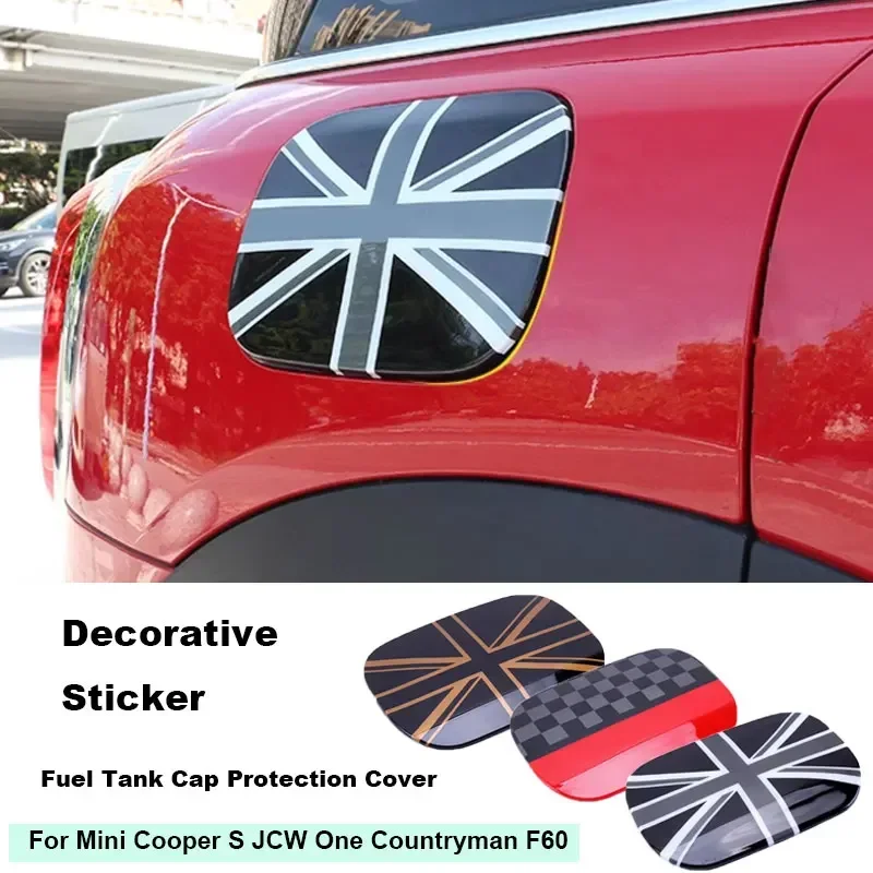 

ABS Fuel Tank Cap Protection Cover Decorative Stickers For Mini One Cooper S JCW Countryman F60 Car Styling Car Accessories
