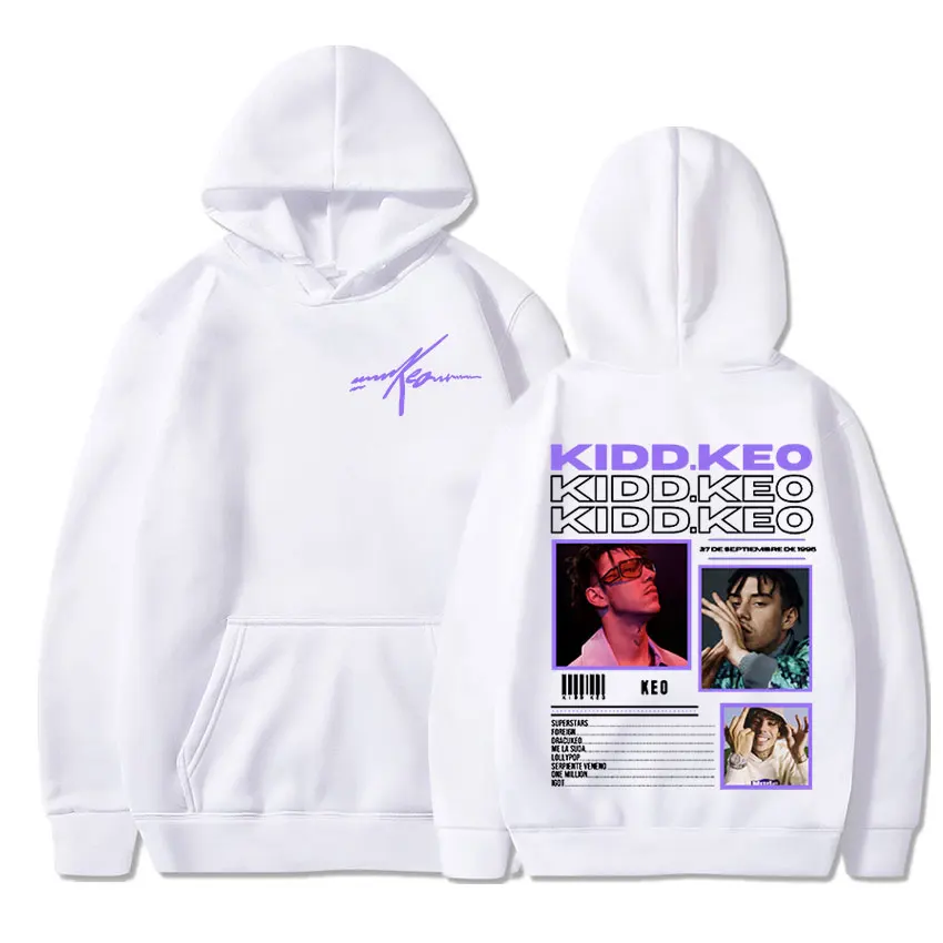 Rapper Kidd Keo Album Tour Merch Hoodie Men Women\'s Hip Hop Pop Music Sweatshirt Casual Fleece Long Sleeve Pullovers Streetwear