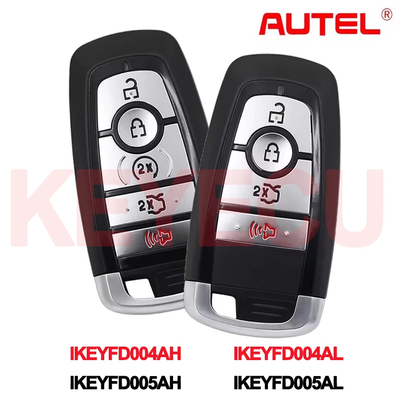 

Универсальный смарт-ключ AUTEL IKEYFD004AH IKEYFD004AL IKEYFD005AH IKEYFD005AL FD005AL для Ford, используется с KM100 IM508 IM608