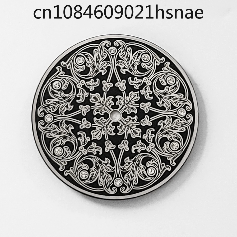 Mechanical watch manual movement dial 39mm pure engraved literal, suitable for eta6497 and ST3600 movements