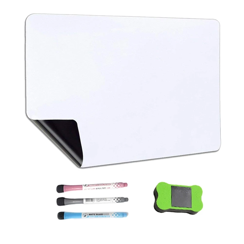 Magnetic Dry Erase Whiteboard Calendar For Refrigerator With 3 Pens And Large Eraser,For Notes Weekly Planning Drawing