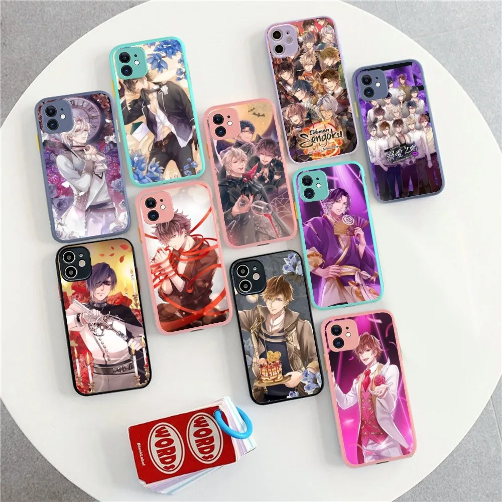 Ikemen Vampire Phone Case for iPhone 14 11 12 13 Mini Pro Max 8 7 Plus X XR XS MAX Translucent Matte Cover