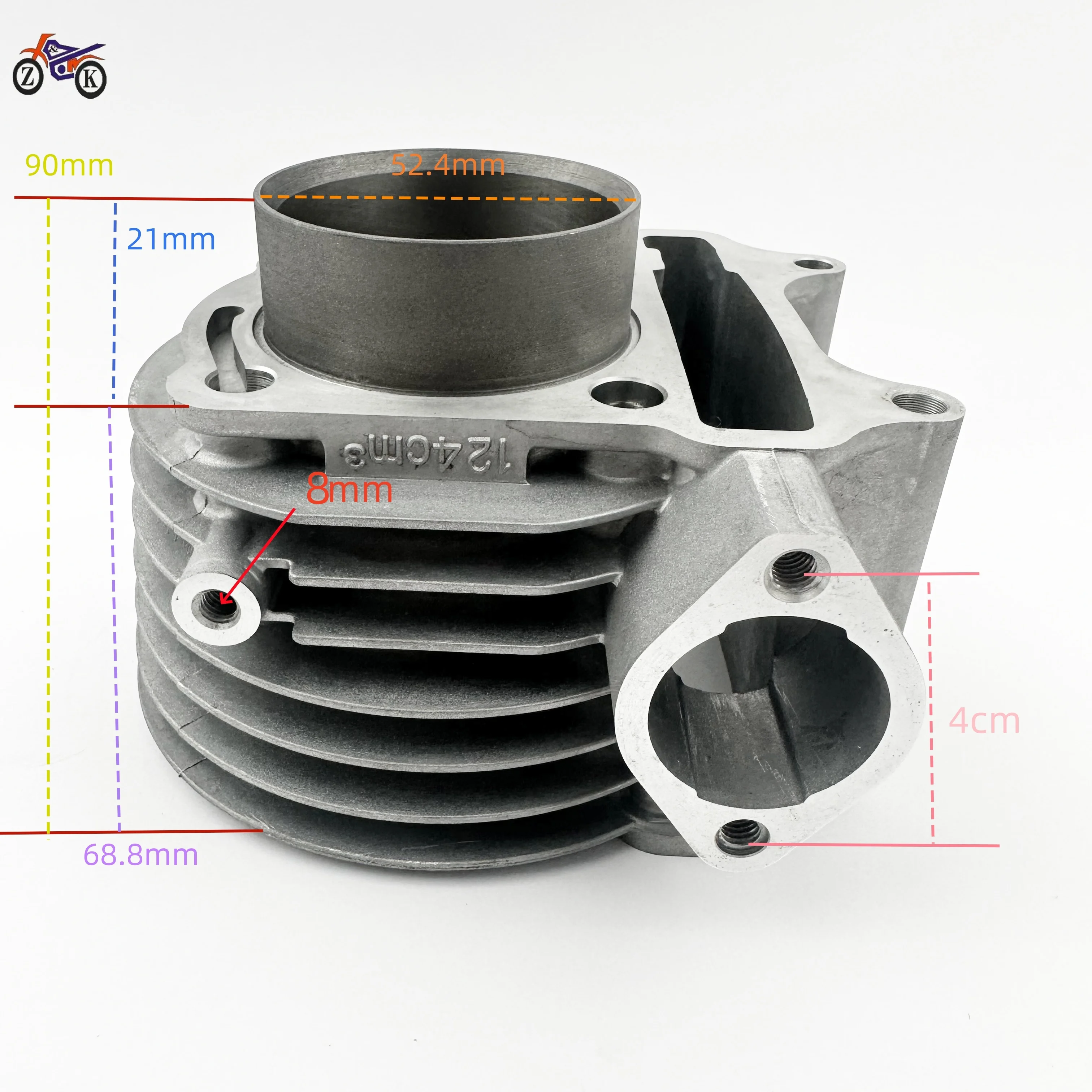 8mm Motorcycle Barrel Cylinder Piston Kit upgrate for YAMAHA GY6 125 RSZ DIO JOG