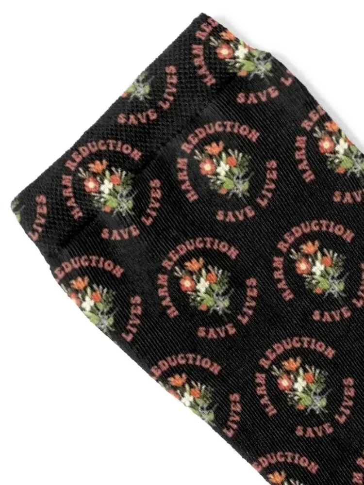 Floral Vibe - Harm Reduction Sokken Antislip esthetische schoenen Sokken Heren Dames