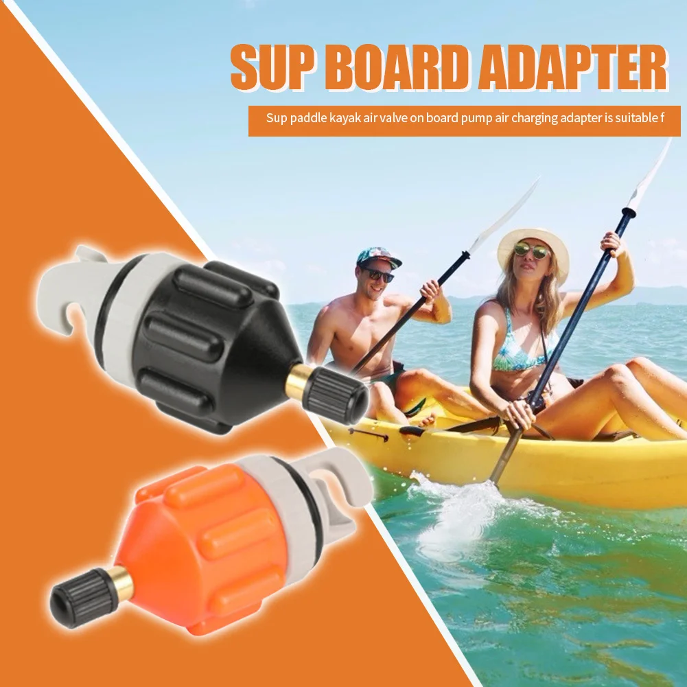 Air Valve Adaptor Wear-resistant Rowing Boat Air Valve Adaptor Nylon Kayak Inflatable Pump Adapter for SUP Board