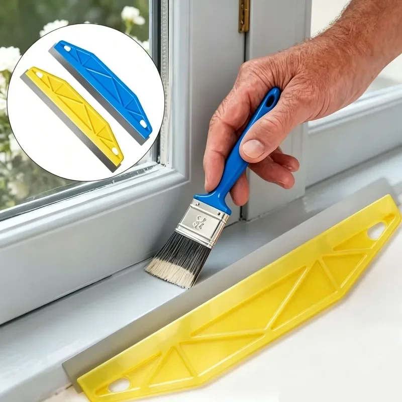 Yellow Paint Shield Edger, Ergonomic Handle Wall Painting Edge Tool