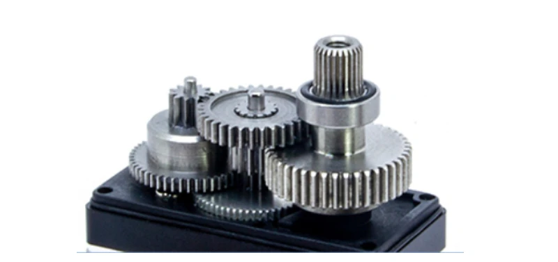 High-Speed 360-degree Industrial Robot Servo 7.4V 25KG 0.1s Low Profile Smart Home AI with Connector and 6mm Motors"