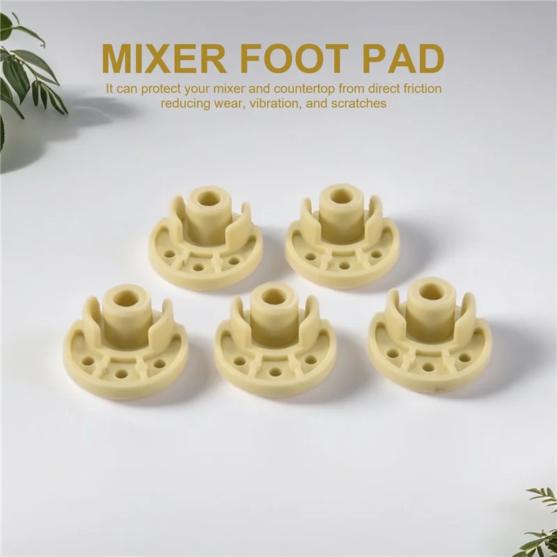 Multi-Founctional 5Pcs Mixer Foot Bottom Pad Stand Attachment Replacement Mixer Accessories Compatible For Kitchenaid Mixer 9709