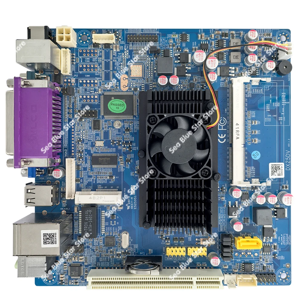 

D525 main board Dual core ITX cash register POS machine 2COM industrial control advertising machine main board queuing machine