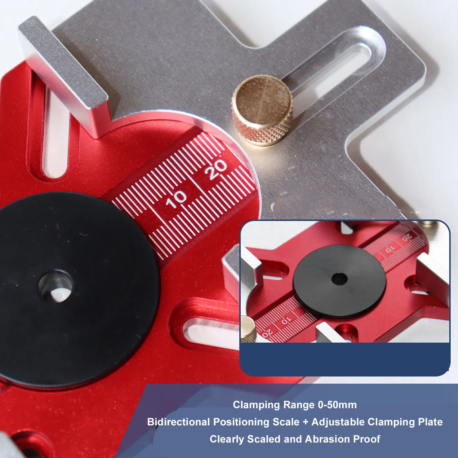 Деревообрабатывающий фрезерный станок, долбежный станок, локатор для долбежей по дереву, прозрачная шкала, устойчивая к истиранию, эффективная конструкция 2 в 1, для ручной работы