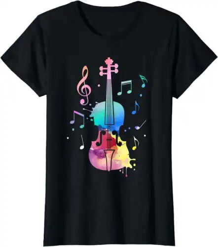 Funny Violin Lover Art For Men Women Violin Player Violinist T-Shirt