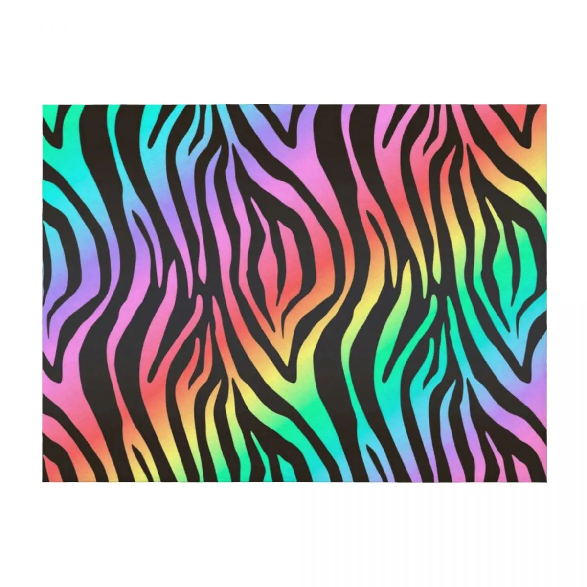 

Rainbow Zebra Stripes Throw Blanket Decorative Throw For Baby Blankets Sofas Of Decoration Cute Plaid Blankets