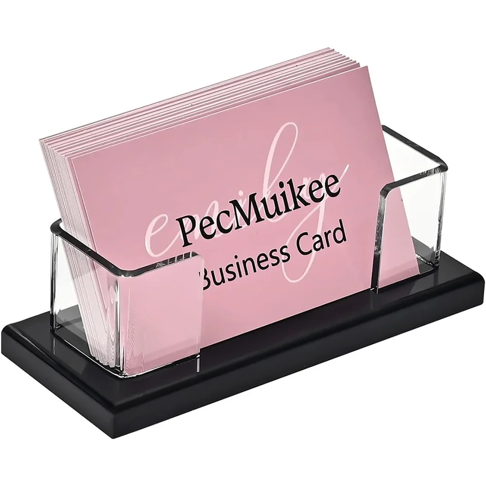 Business Card Holder for Desk Acrylic Business Card Display Stand Multiple Business Card Holders for Office Exhibition Home