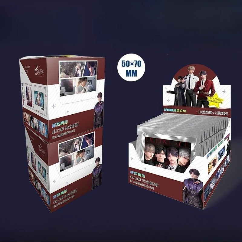 Love and Deepspace Sylus Xavier Zayne Caleb Kühlschrankmagnet Blindbox kreative hochwertige Cartoon-gedruckte Acryl-Magnetkarte