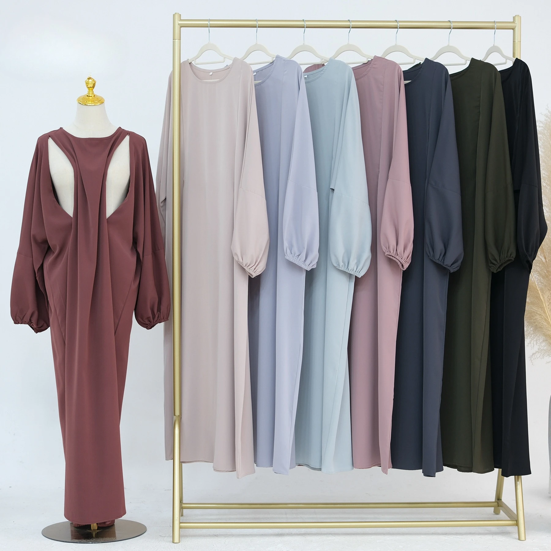 

Muslim Fashion Abaya Dubai Breast Feeding Dress Islamic Abaya Turkish Arab Solid Robe Abaya Women Muslim Party Dresses Abayas
