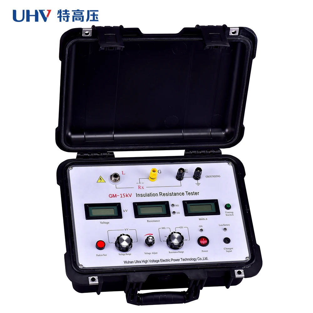 GM-15kv Electric Test Insulation Resistance Analysis 15KV digital Megohmmeter in Resistance Meter