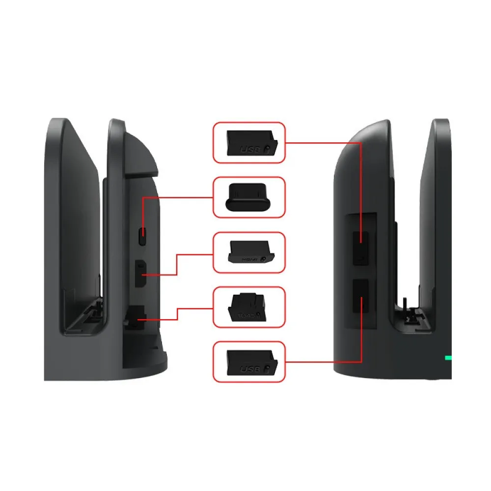 11 PCS/Set Dust Protector Silicone Port Plugs Anti-Scratch Dust Cover+Rocker Caps for Switch 2 Game Console Accessories