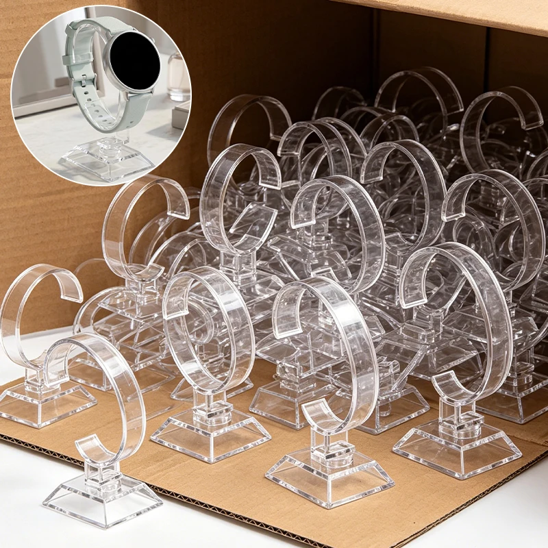 Transparent Acrylic Sale Show Case Stable Watch Display Rack Wrist Watch Show Stand Exhibition Frame Jewelry Holder Wholesale