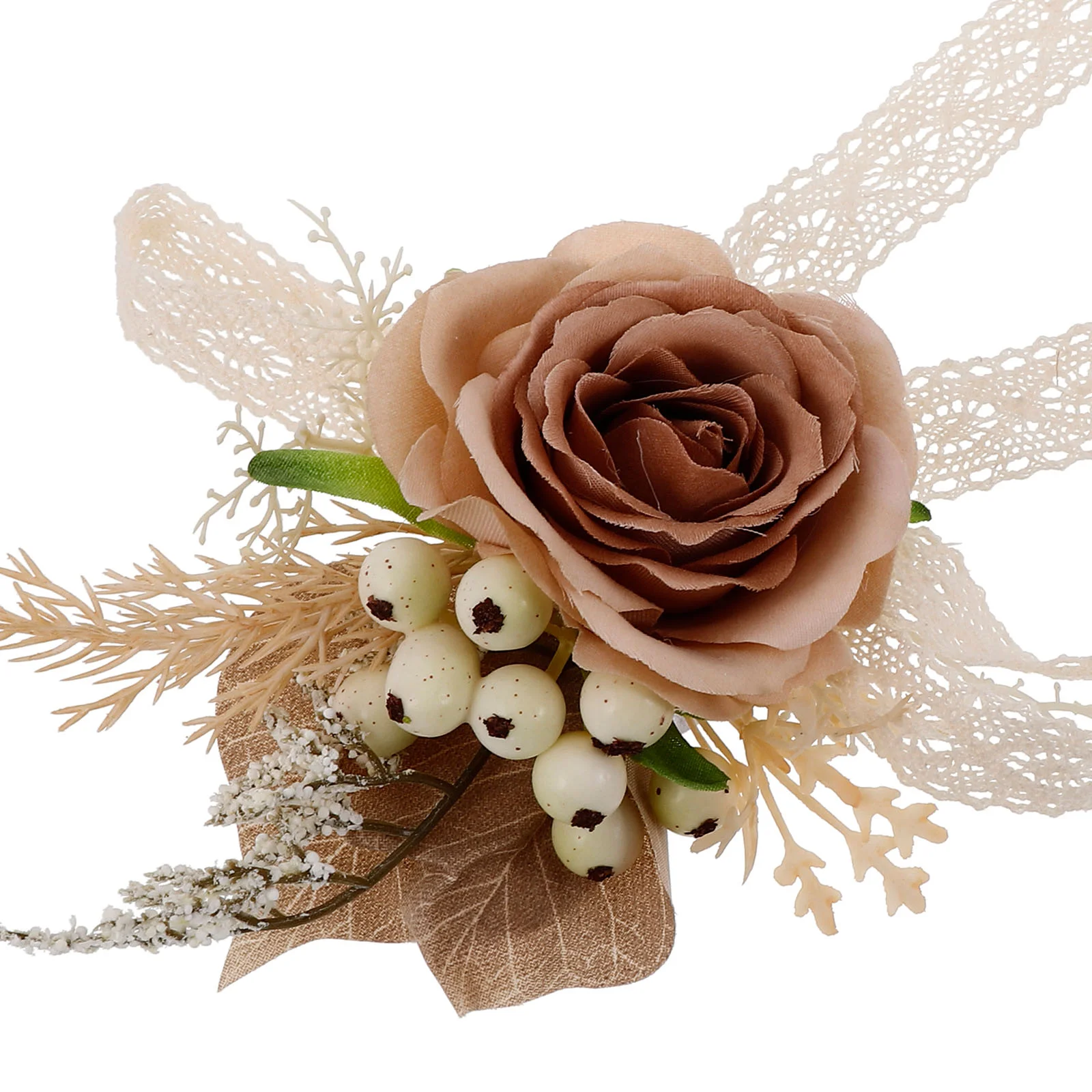 Wedding Hand Tied Flowers Corsage Boutonniere Cord Ceremony Unity Rope for Wrist Lasso Props Handfasting