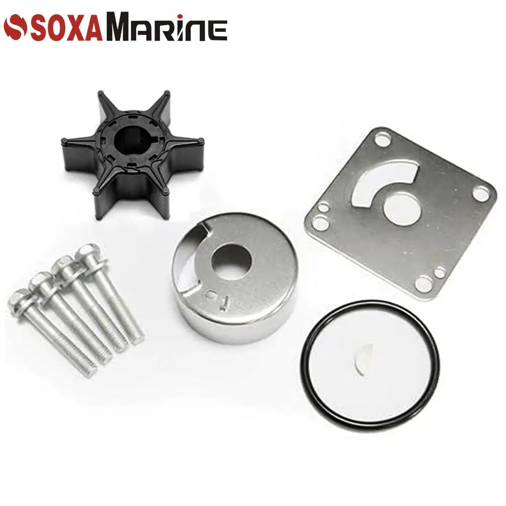 Water Pump Impeller Kit 6L2-W0078 For Yamaha Outboards 2-Stroke 20 25 HP 20D 25N 6L2-W0078-01 6L2-W0078-00