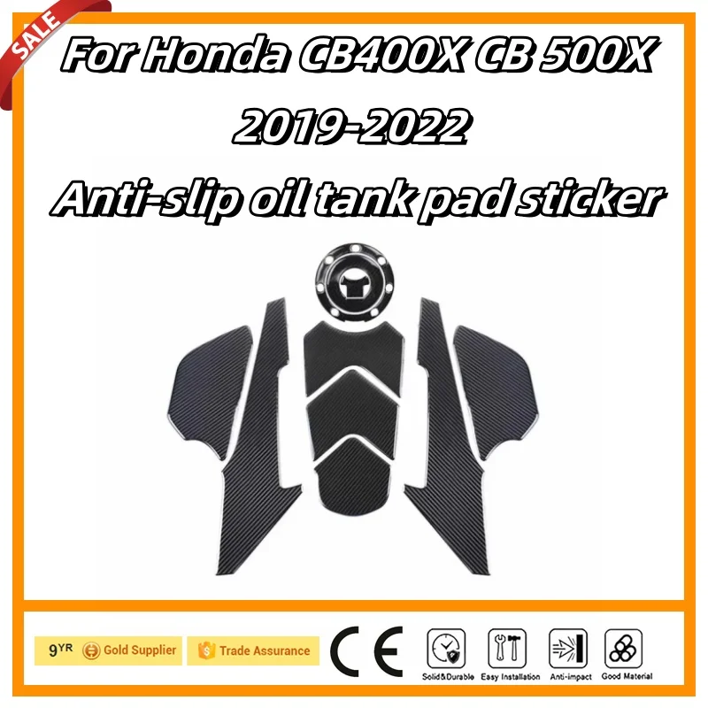 

Motorcycle Fuel Tank Pad Sticker Gas Side Protect Decal Accessori Waterproof For Honda CB400X CB 500X 2019-2022 3M Frosted