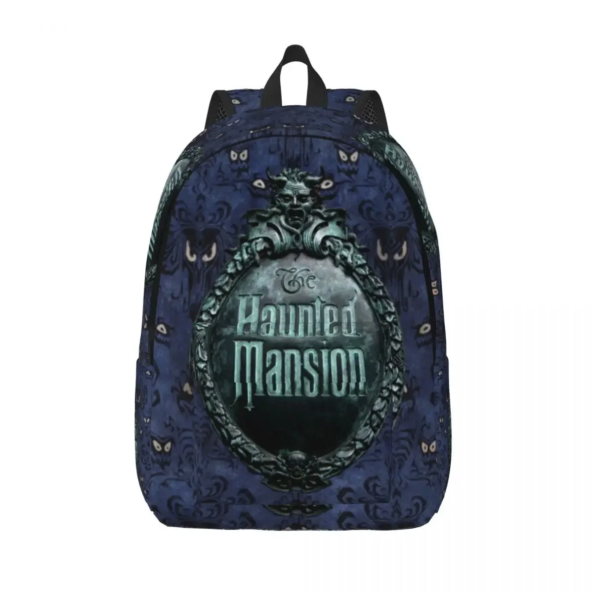 Custom Haunted Mansion Logo Laptop Backpack Women Men Basic Bookbag for College School Student Halloween Grimace Ghosts Bag