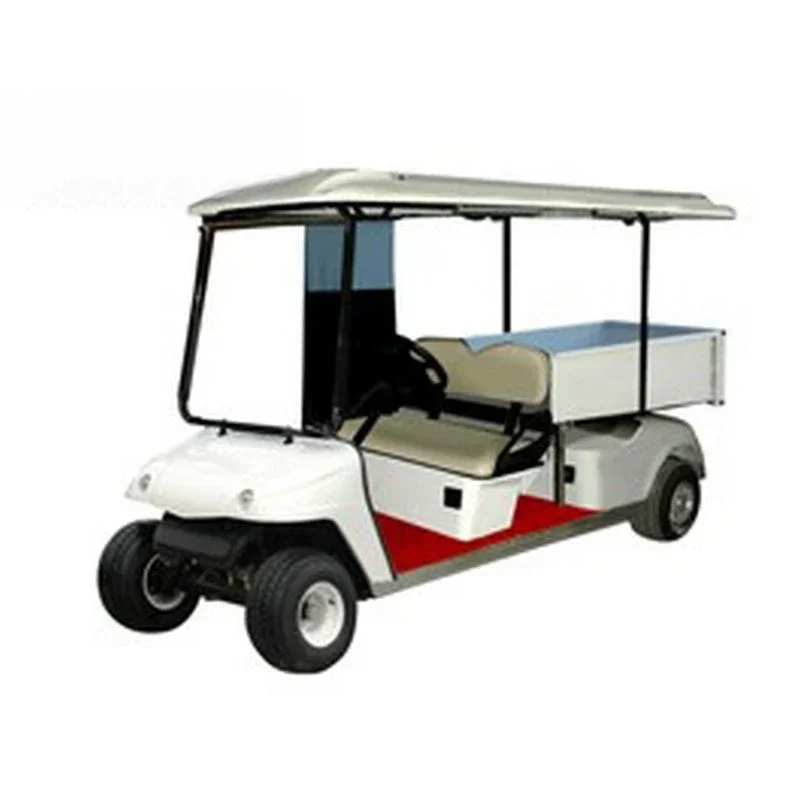 Pure electric four-wheeled cargo box truck, four-wheeled battery flat cargo modified truck, small moving truck with cargo