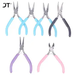 1Pcs Mini Pliers Insulated Cutter Clamping Stripping Wire Crimping Cable Cutters Round Long Nose Pliers For Jewelry Making Tools